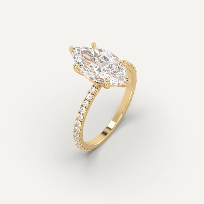 Timeless Jewelry Styles At Wallet-Friendly Prices 3 carat Marquise Cut Diamond Ring