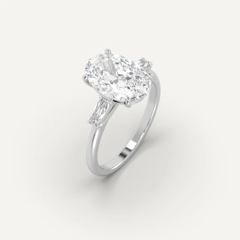 Affordable Glamour – Premium Jewelry At Special Prices 3 carat Oval Cut Diamond Ring