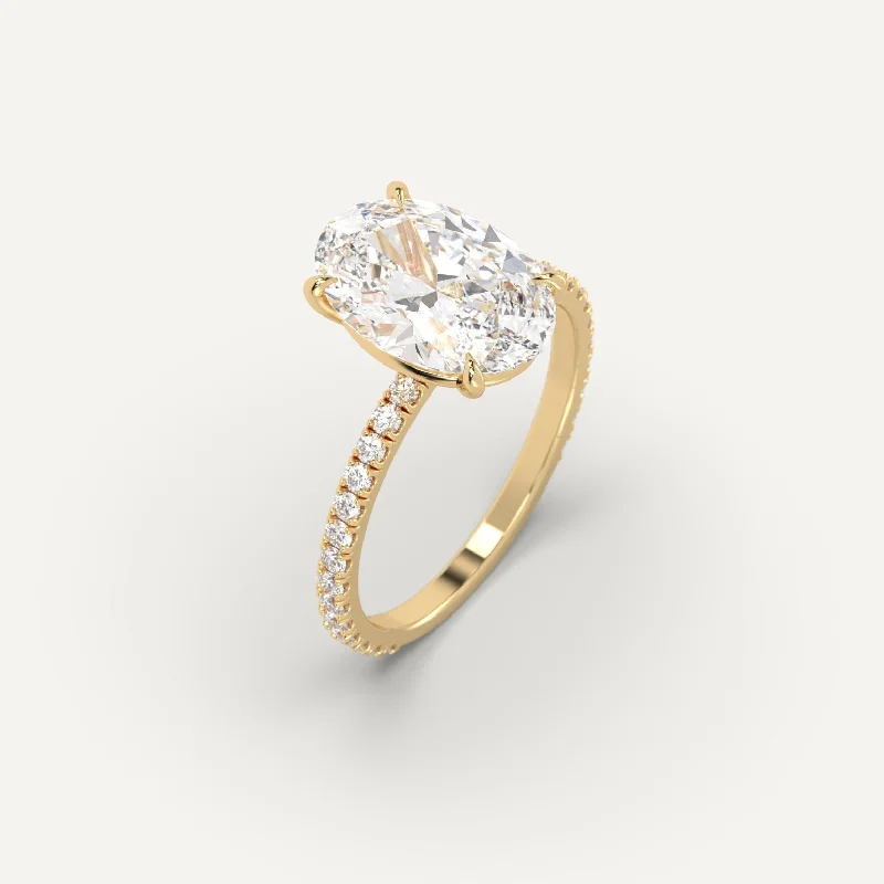 Don't Miss Out On Bestselling Jewelry At Special Prices 3 carat Oval Cut Diamond Ring