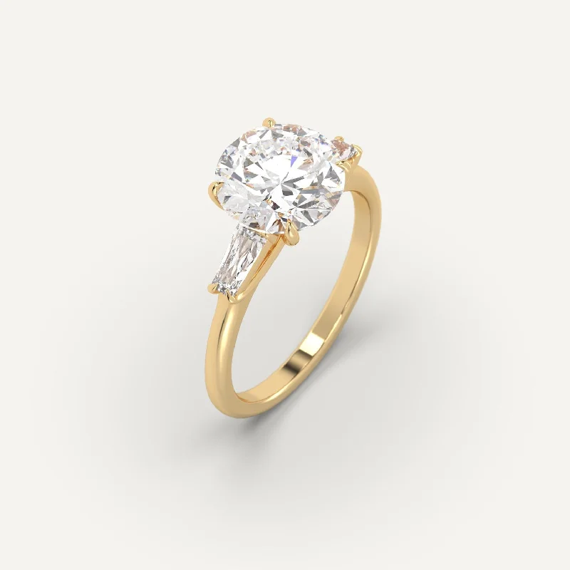 Luxury Jewelry Sale – Sparkle For Less 3 carat Round Cut Diamond Ring