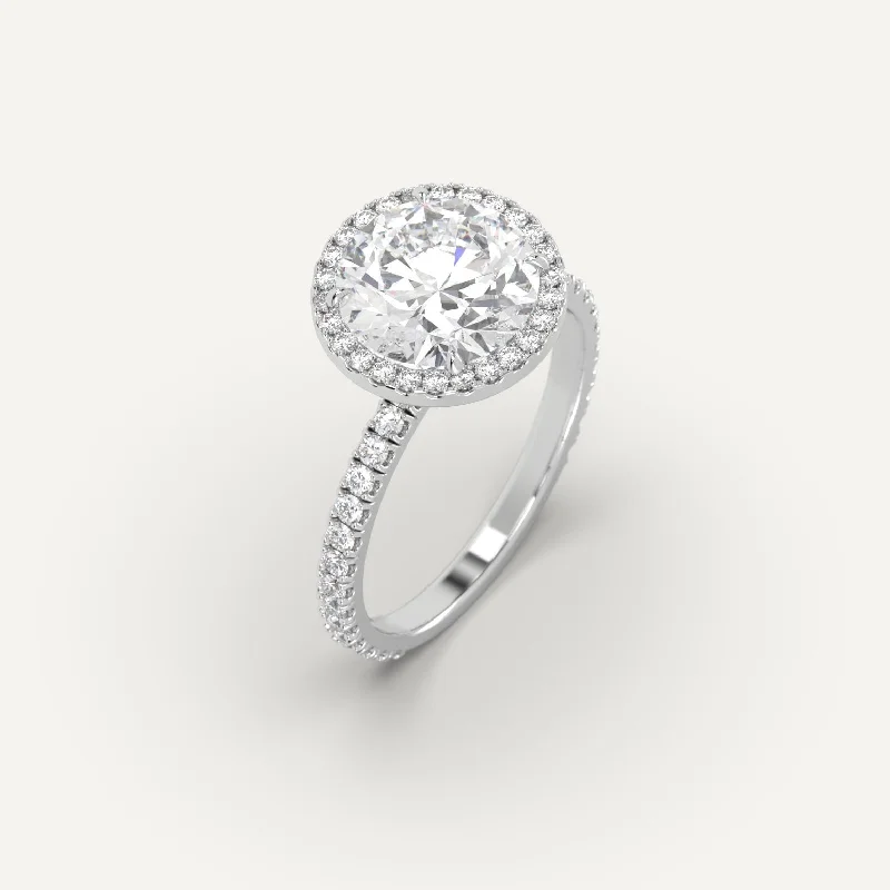 Special Offers On Handcrafted And Designer Jewelry 3 carat Round Cut Diamond Ring
