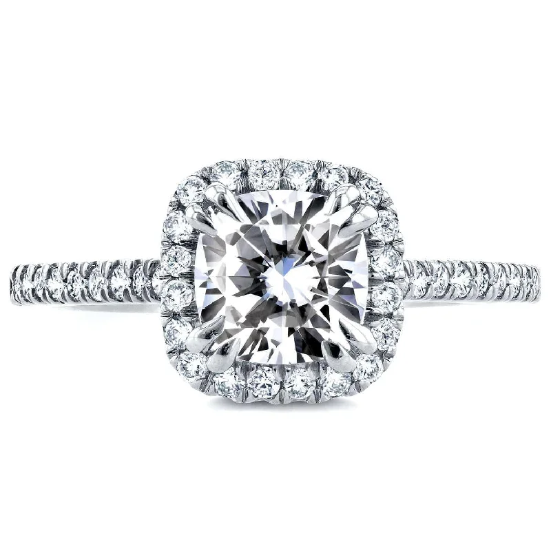 Special Deals On Handcrafted And Designer Jewelry Cushion Halo Trellis Ring