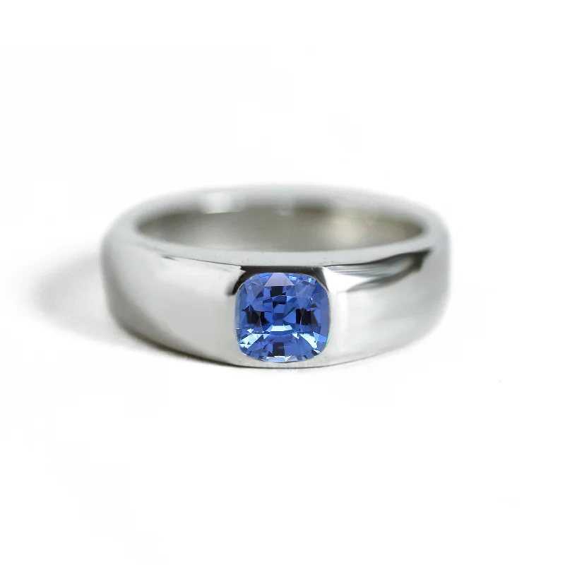 Seasonal Jewelry Sale – Upgrade Your Collection Cushion Sapphire Signet Ring
