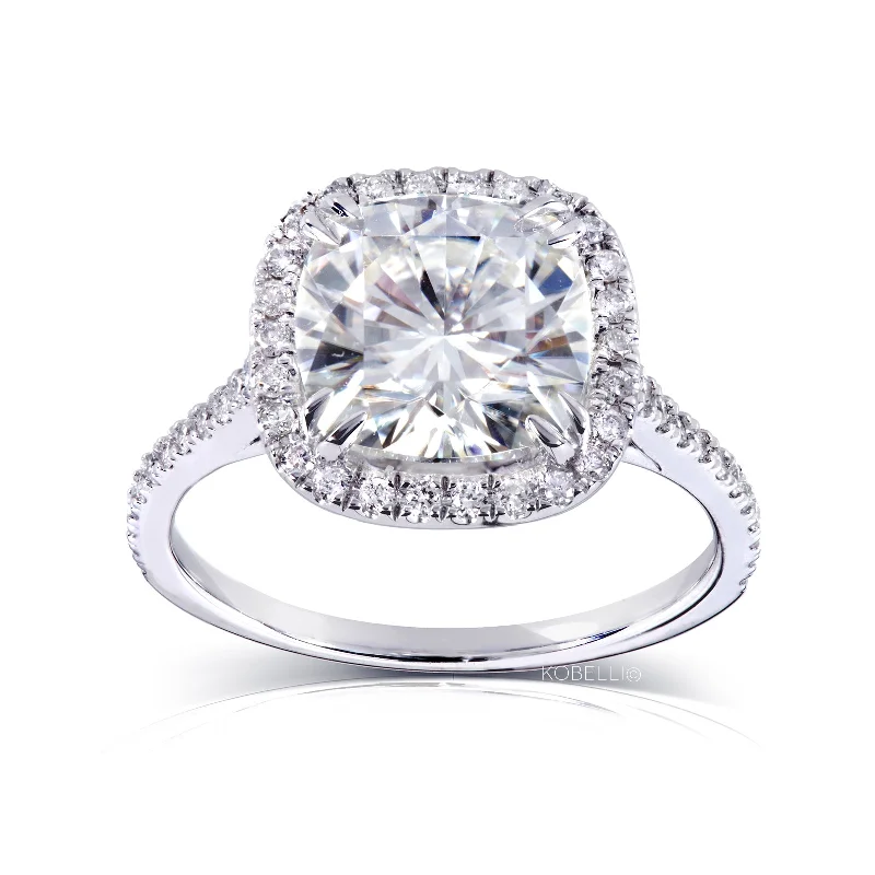 Buy More, Save More On Stunning Jewelry Designs 3ct.tw Cushion Cathedral Halo
