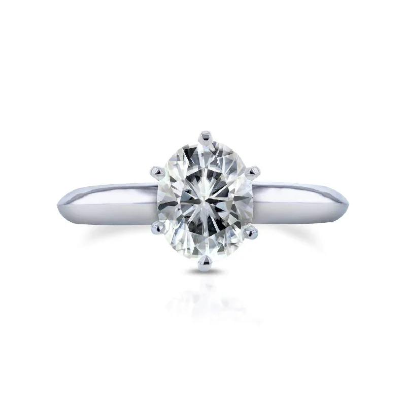 Special Offers On Handcrafted And Designer Jewelry 1-1/2ct Oval 6-Prong Solitaire