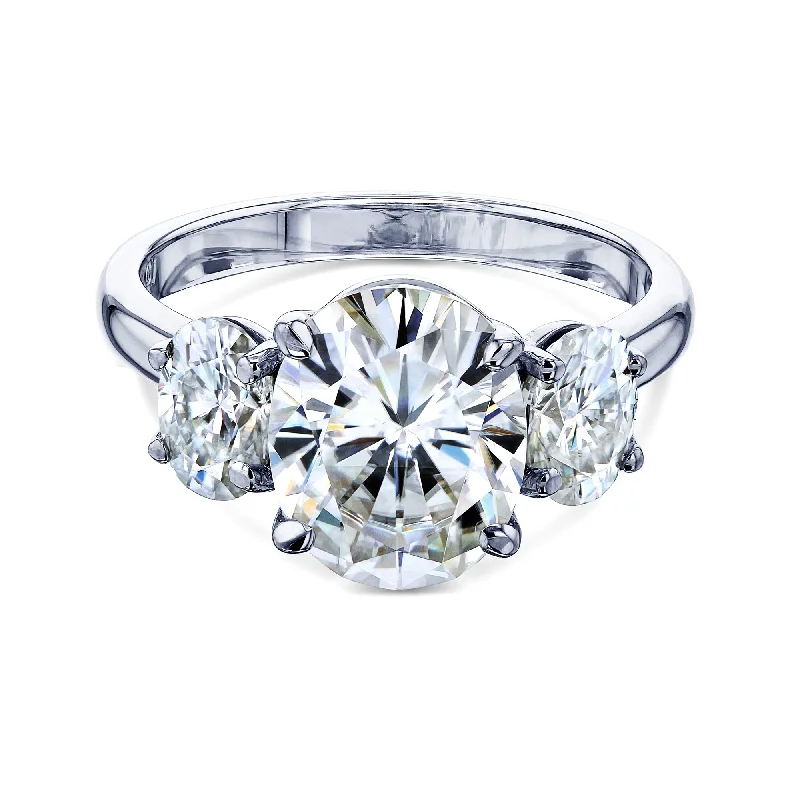 Shop Elegant Jewelry At Unbeatable Prices The 3 Stone Trellis Oval Ring