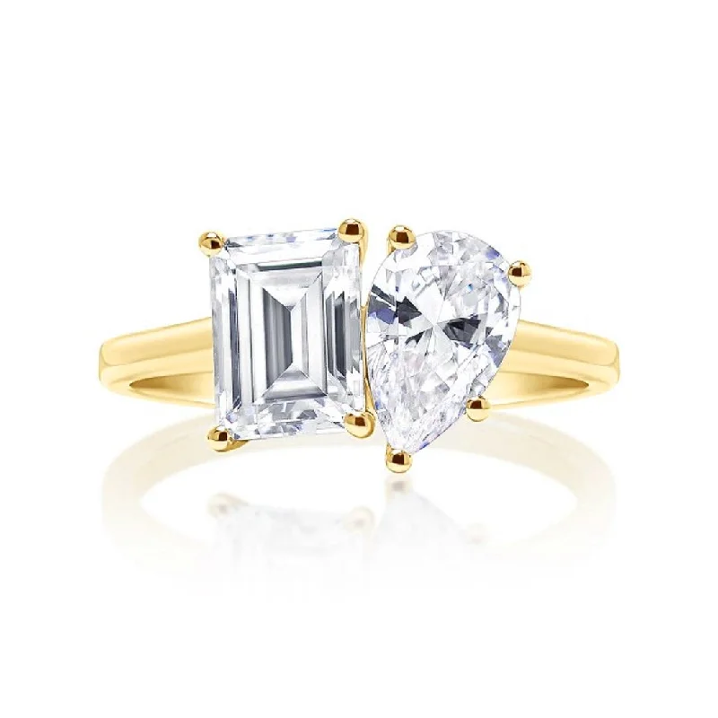 Huge Savings On Timeless Jewelry Collections Two-Stone Solitaire Engagement Ring