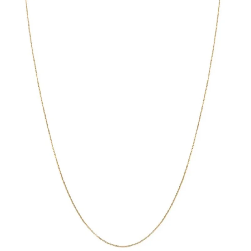 Trending Jewelry Now Available At Exclusive Prices 10k Yellow Gold Box Chain (18-inch)