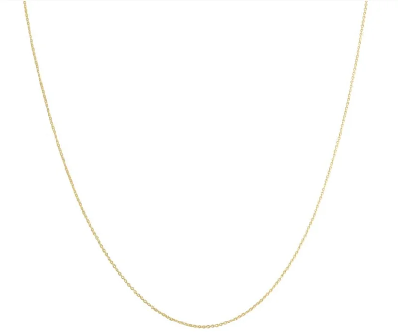 Unmissable Discounts On Timeless Jewelry Pieces 14k Yellow Gold 0.7 millimeters Cable Necklace (18 inches)