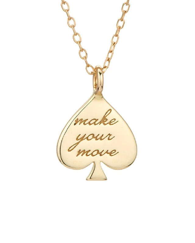 Delicate Crystal Jewelry For Sophisticated Charm Adina Reyter 14K 0.08 ct. tw. Diamond Make Your Move Spade Necklace