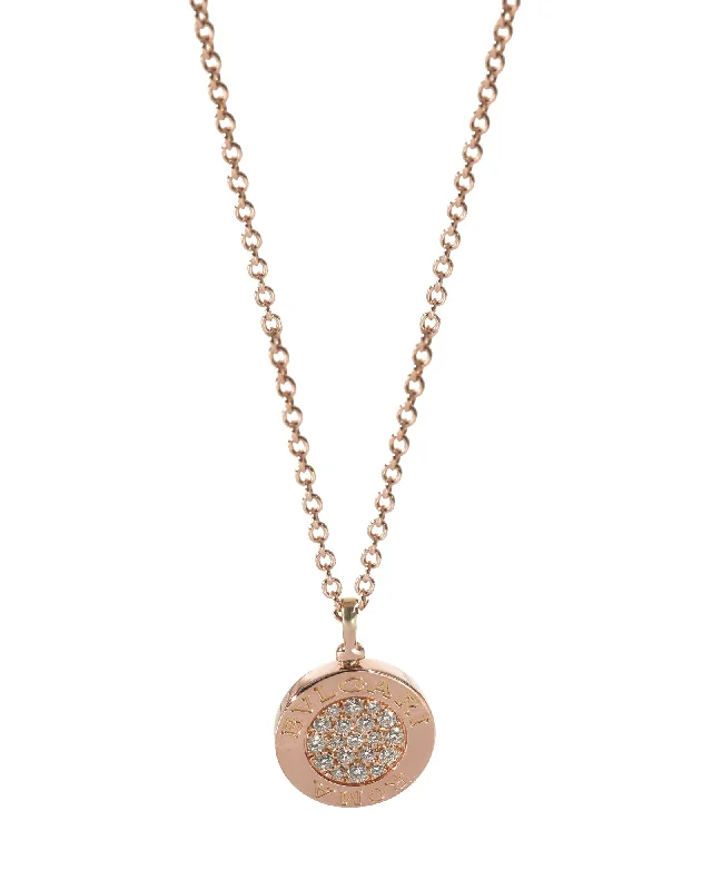Limited Stock On Premium Jewelry At Low Prices BVLGARIBvlgari Diamond Necklace in 18k Rose Gold 0.34 CTW