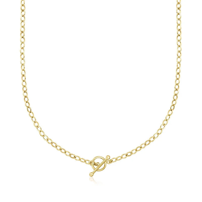 Canaria 10kt Yellow Gold Toggle Necklace