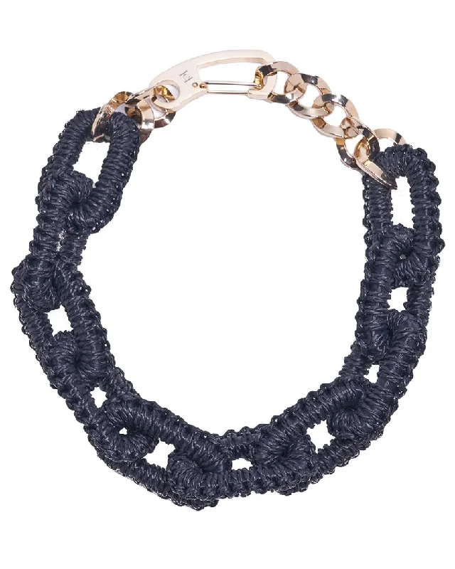 Fashion-Forward Jewelry At Exclusive Discounts Carolina Herrera Raffia-Wrapped Chain Necklace