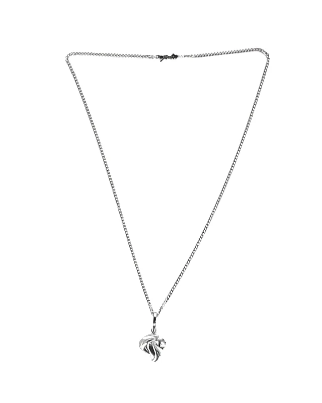 Cartier Lion Head Pendant Necklace in 18k White Gold