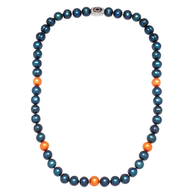 Exclusive Jewelry Sale – Sparkle For Less Chicago Bears Pearl Necklace In Blue