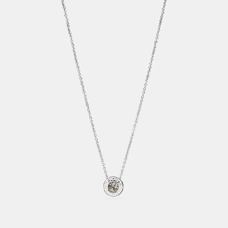 Make Your Outfit Shine With Discounted Jewelry Coach Outlet Open Circle Stone Strand Necklace