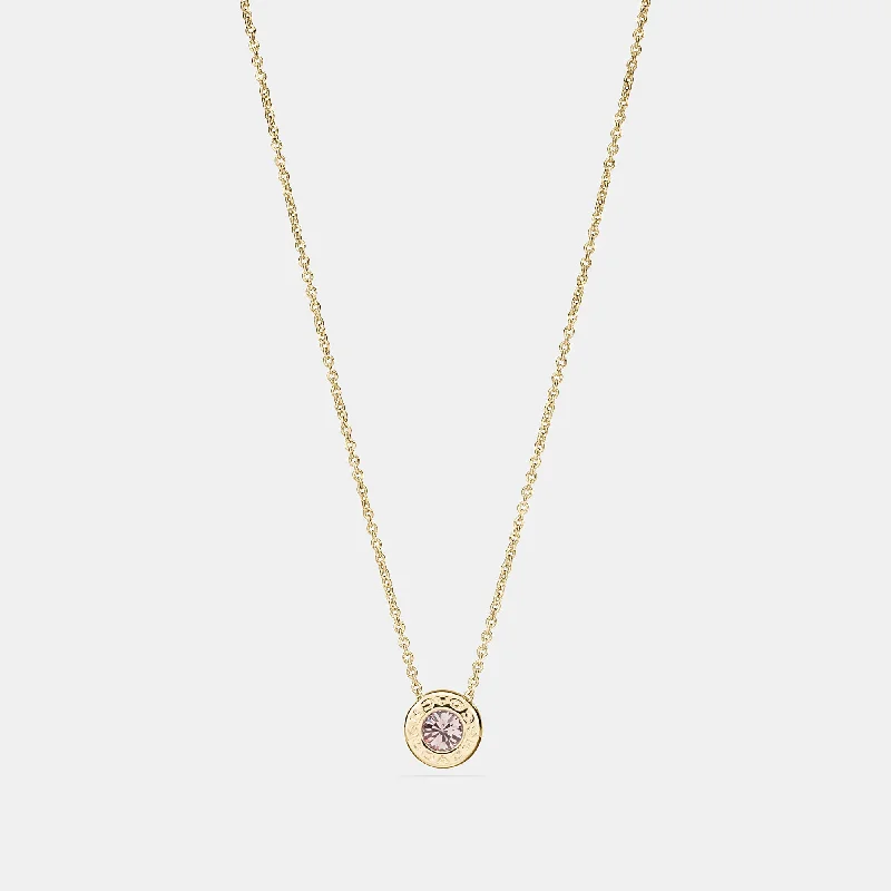 Personalized Engraved Jewelry For Meaningful Gifts Coach Outlet Open Circle Stone Strand Necklace