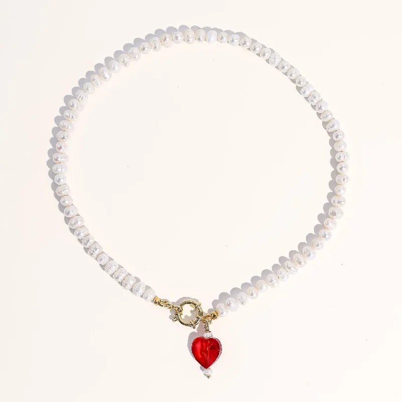 Once-A-Year Jewelry Deals – Shop Before They’Re Gone Kokoro Freshwater Pearl Heart Necklace