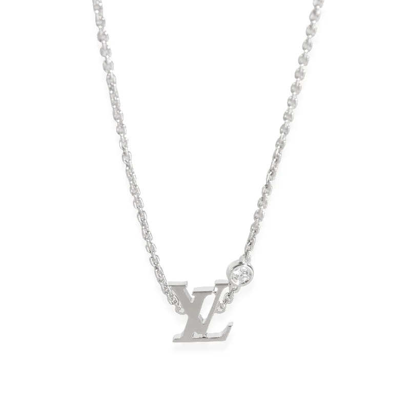 Sparkle More For Less – Jewelry Sale Happening Now Louis Vuitton Idylle Blossom Necklace in 18k White Gold 0.03 CTW