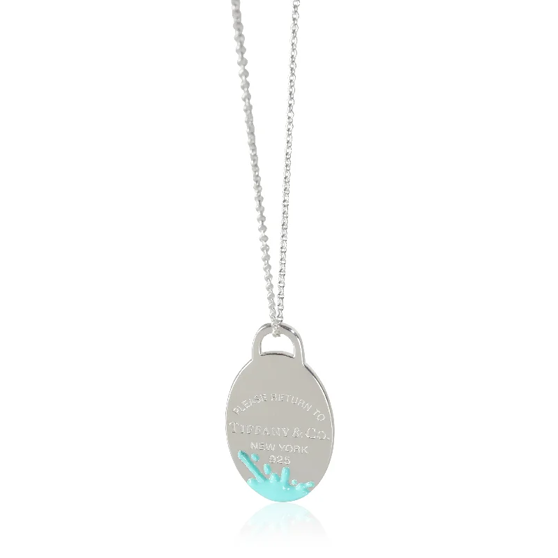 The Perfect Jewelry Piece At The Perfect Price Return To Tiffany Splash Pendant With 30 Inch Chain in Sterling Silver