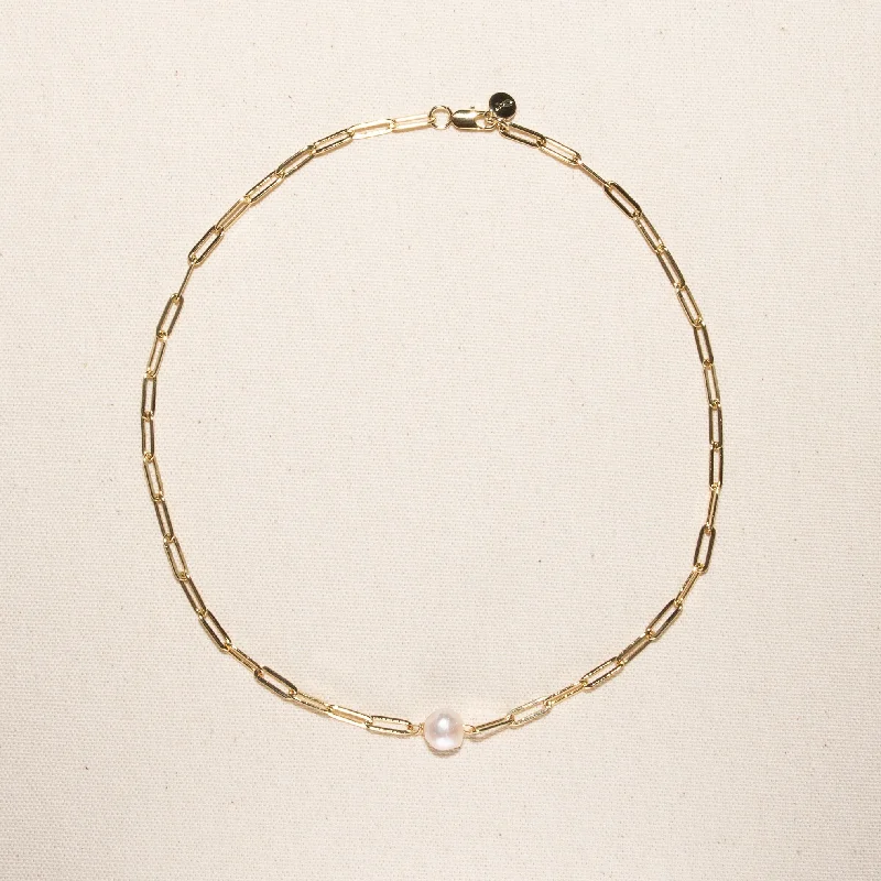 Luxury Jewelry Without The Luxury Price Tag Rhode Paper Clip Freshwater Pearl Necklace