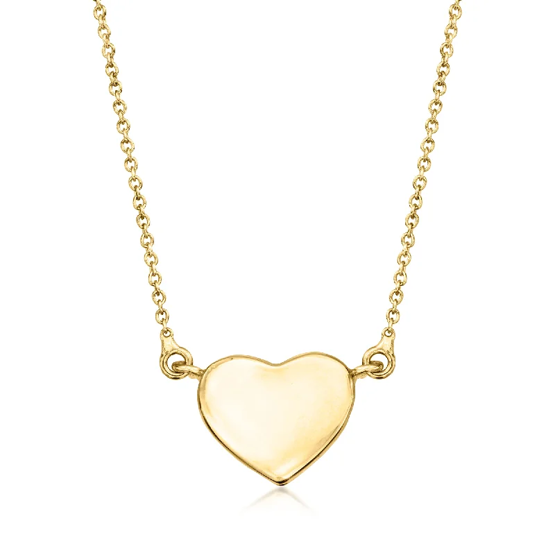 Waterproof Stainless Steel Jewelry For Lasting Beauty Ross-Simons Italian 14kt Yellow Gold Heart Necklace