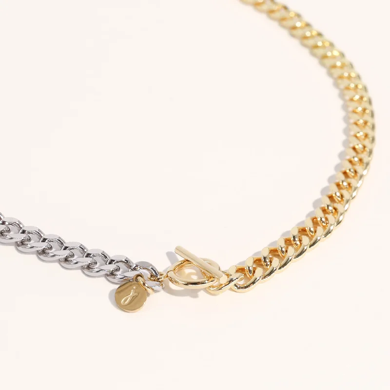 Exclusive Jewelry Sale – Grab Timeless Pieces Now Sake Mixed Metal Necklace