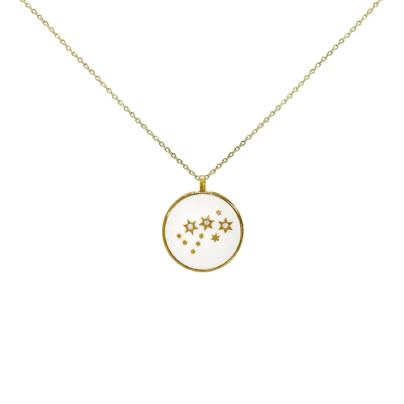 Limited-Stock Jewelry Sale – Shop Before It's Gone Scorpio Necklace In White Enamel