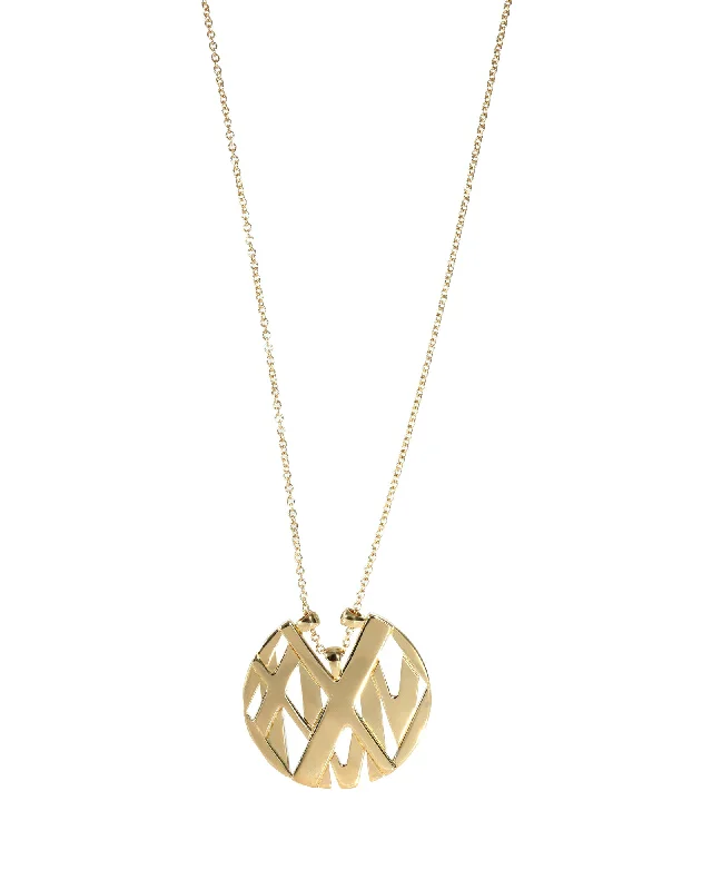 Buy More, Save More On Stunning Jewelry Pieces Tiffany & Co. Atlas Circle Pendant in 18k Yellow Gold