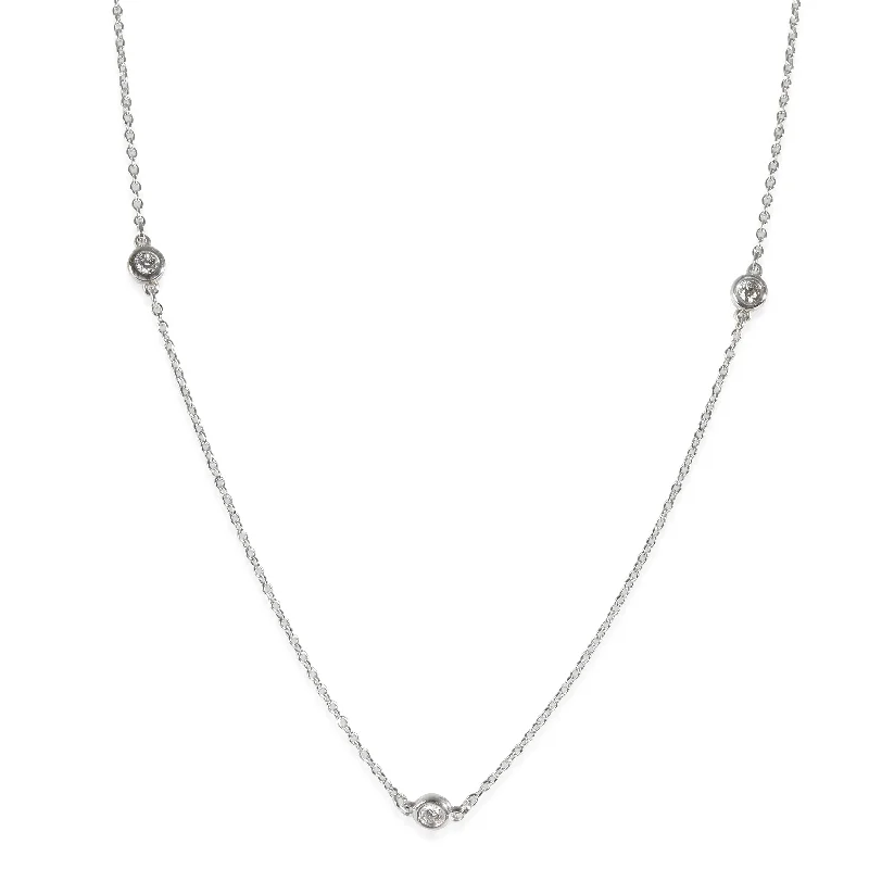 Tiffany & Co. Elsa Peretti Fashion Necklace in  Sterling Silver 0.15 CTW