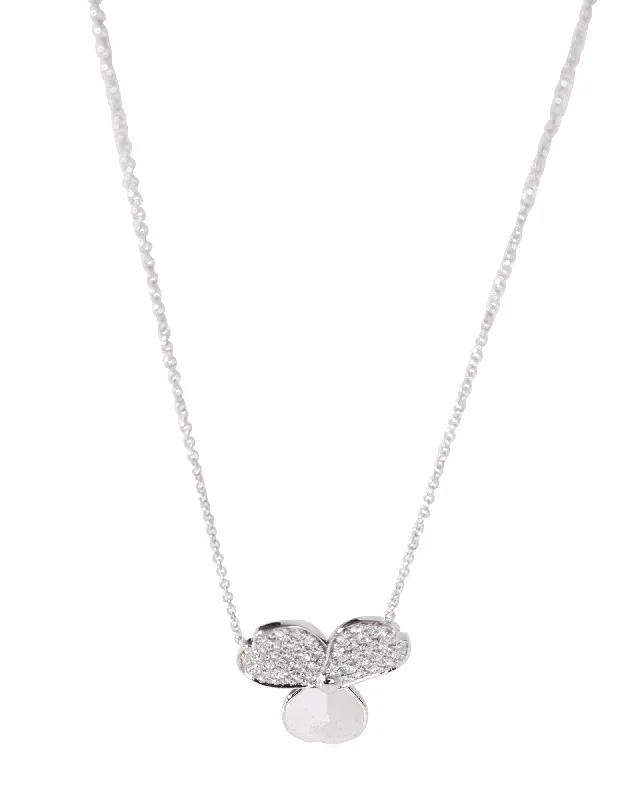Don't Miss Out On Bestselling Jewelry At Special Prices Tiffany & Co. Paper Flowers Single Station Necklace in Platinum 0.33 ctw