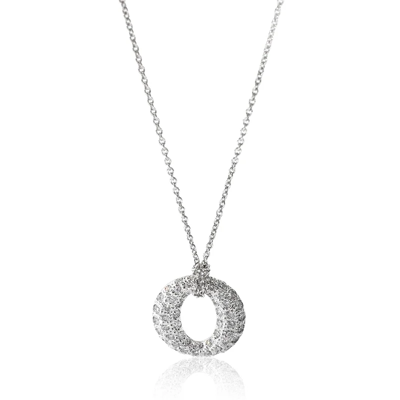 Buy More, Save More On Stunning Jewelry Pieces Tiffany & Co. Sevillana Diamond circle Pendant in Platinum 0.75 CTW