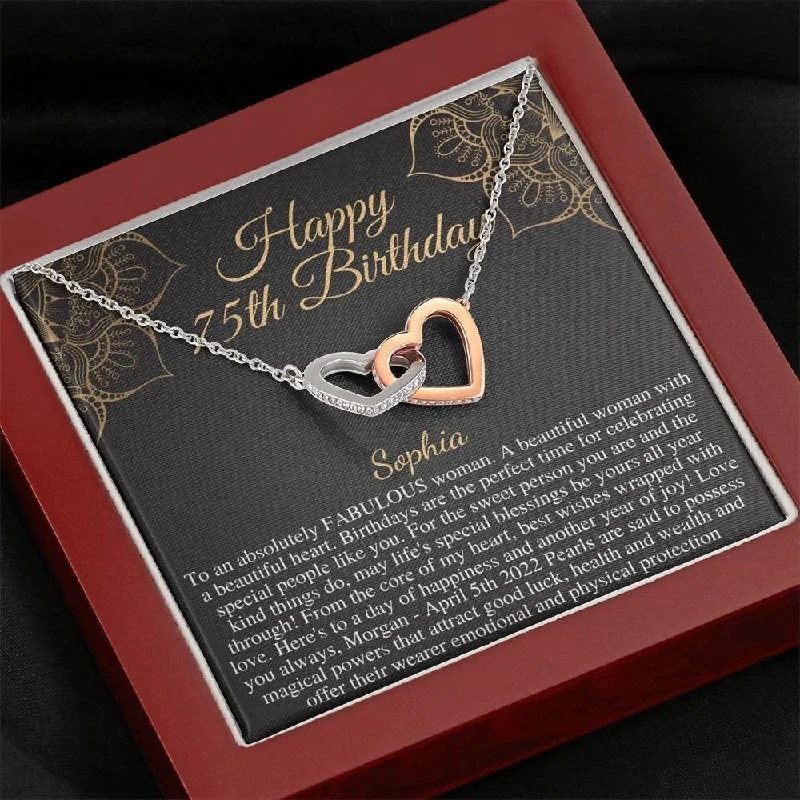 Shop Handcrafted Jewelry At Special Promotional Rates 75th Birthday Necklace Gift for Women 75 year old birthday gift75th birthday necklacegift for 75 year old womanMom