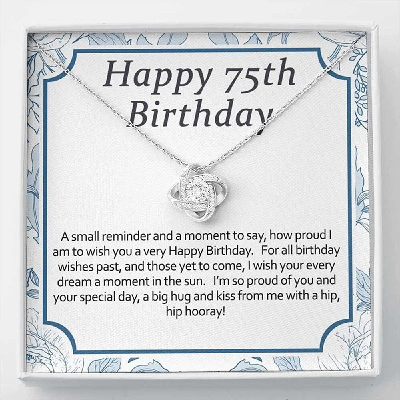 Timeless Elegance Now At Special Discounts 75th Birthday Necklace Message Card Necklace Handmade Jewelry gifts - 75th Birthday Ideas for Woman