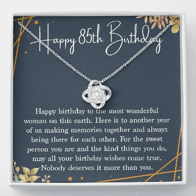 High-End Sparkle, Low-End Prices – Jewelry Sale Live 85th Birthday Necklace Gift for Mom Grandma 85th s for Women 85 Years Old Jewelry Love Knot Necklace Unique Gift