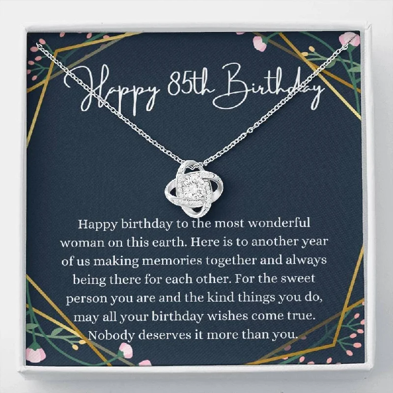 Must-Have Jewelry Pieces At Reduced Prices 85th Birthday Necklace Love Knot Necklace 85th For Her Eighty Fifth For Women Friend 85th Birthday Friend 85th