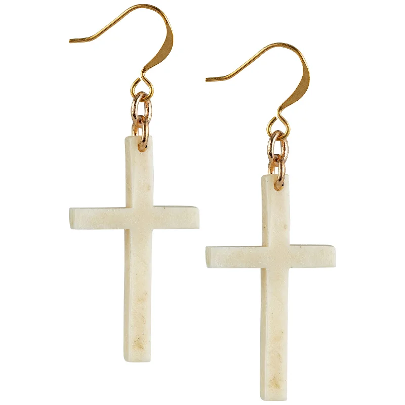 Customized Silver Jewelry For Unique Style Faith Cross Earrings