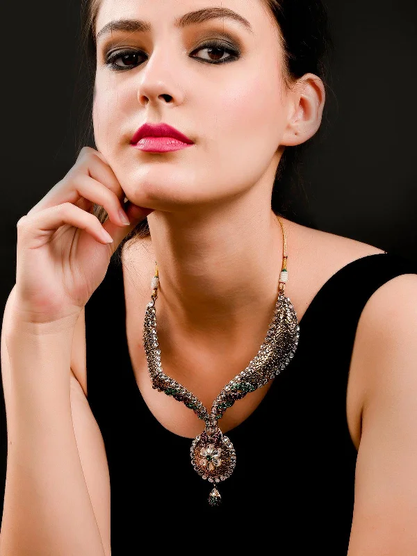 Exclusive Jewelry Sale – Limited-Time Discounts Odette Women Antique Kundan Necklace