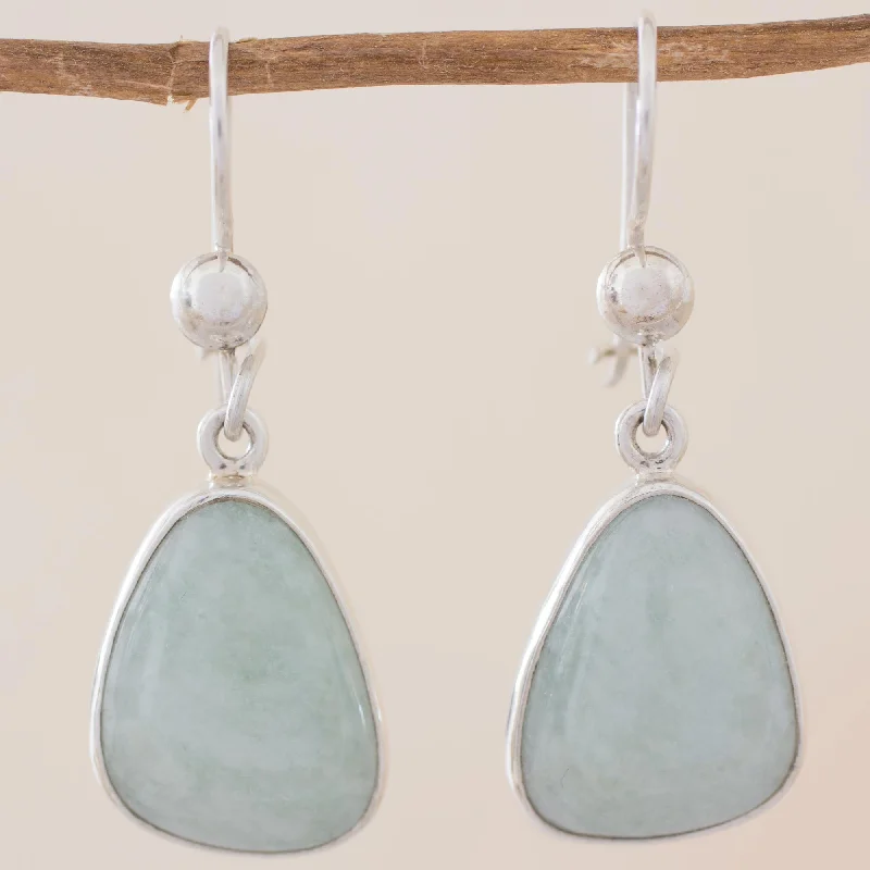 Save On Luxury Jewelry Pieces – Limited-Time Offers Apple Green Jade & Silver Dangle Earrings