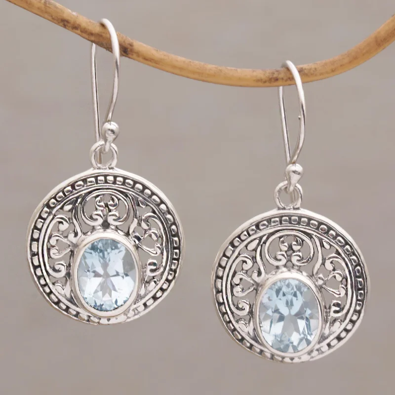 Your Dream Jewelry At Dream Prices – Shop Now Aqua Pura Three Carat Blue Topaz and Sterling Silver Earrings