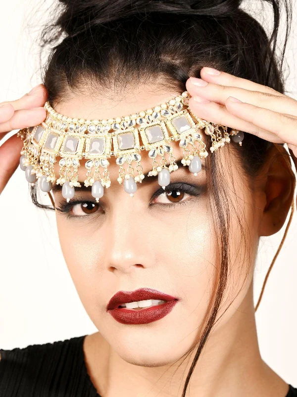 Exclusive Jewelry Sale – Shine For Less Odette Women Ash Grey Crystal Embellished Choker Necklace Set