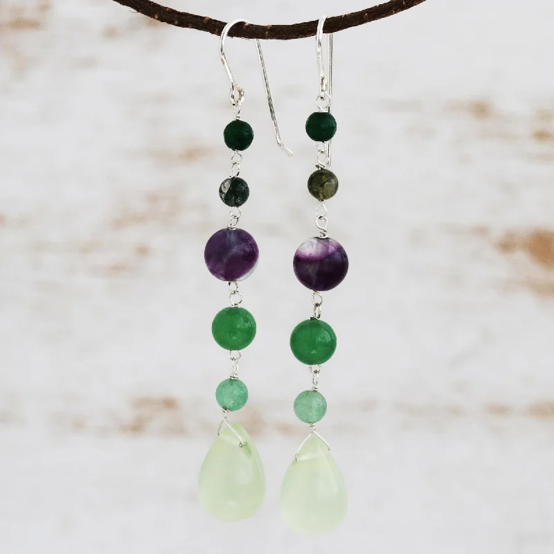 Personalized Jewelry At Special Discount Rates Balance and Clarity Sterling Silver and Multi-Gemstone Earrings Personalized Jewelry At Special Discount Rates Balance and Clarity Sterling Silver and Multi-Gemstone Earrings