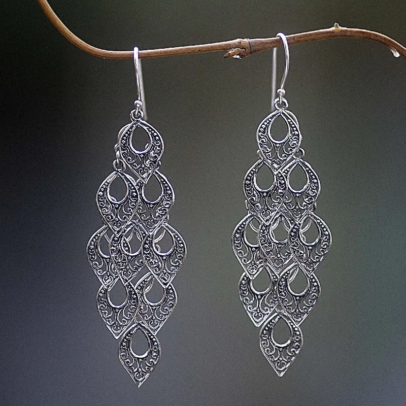 Bold And Beautiful Jewelry Now At Irresistible Prices Bali Rain Hand Made Sterling Silver Dangle Earring from Indonesia