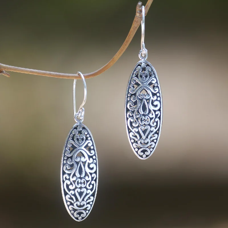 Limited-Time Jewelry Sale – Elegant Styles At Less Balinese Floral Engraved Sterling Silver Dangle Earrings with Floral Motif Limited-Time Jewelry Sale – Elegant Styles At Less Balinese Floral Engraved Sterling Silver Dangle Earrings with Floral Motif