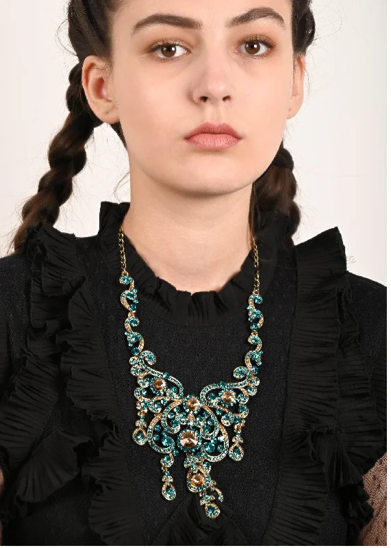 Bestselling Jewelry At Special Promotional Rates Odette Women Blue Crystal Necklace Set Bestselling Jewelry At Special Promotional Rates Odette Women Blue Crystal Necklace Set