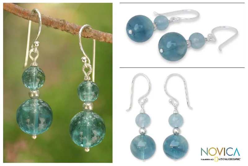 Exclusive Jewelry Sale – Limited-Time Discounts Blue Genie Fluorite Dangle Earrings