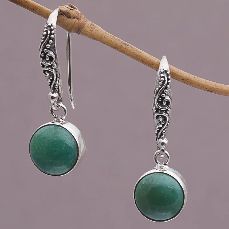 Shop Fine Jewelry With Exclusive Savings Blue-Green Purity Handcrafted Magnesite Dangle Earrings from Bali Shop Fine Jewelry With Exclusive Savings Blue-Green Purity Handcrafted Magnesite Dangle Earrings from Bali