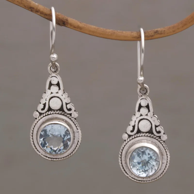 Adjustable Charm Bracelets For A Perfect Fit Celestial Crowns Fair Trade Blue Topaz and Silver Earrings from Bali Adjustable Charm Bracelets For A Perfect Fit Celestial Crowns Fair Trade Blue Topaz and Silver Earrings from Bali