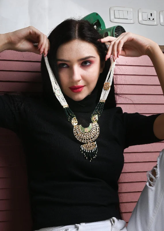 The Ultimate Jewelry Sale – Shop Premium Styles Odette Women Classy Green Necklace Set