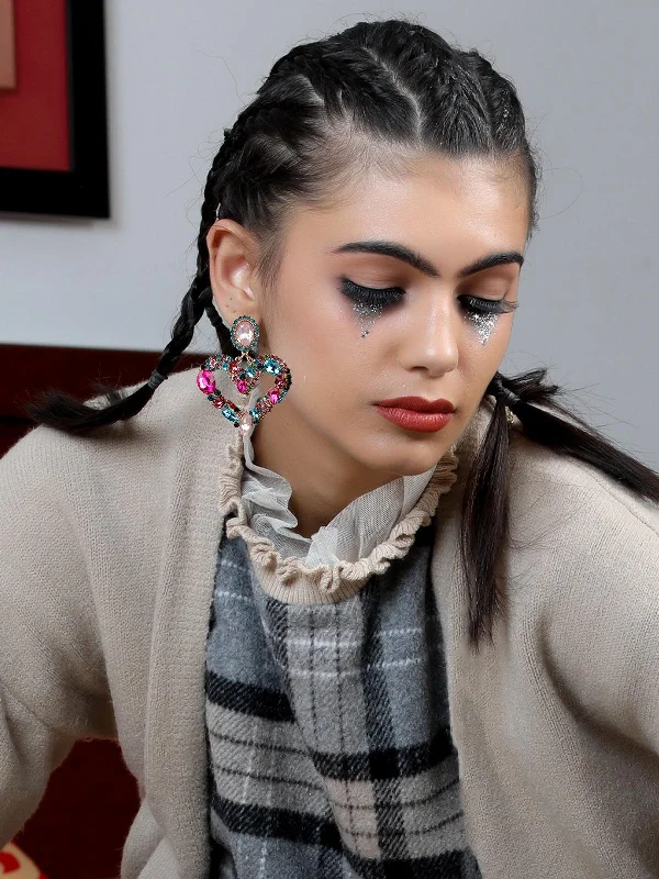 Glamorous Jewelry, Glamorous Deals – Shop Now Odette Women Multicolour Metal Earrings